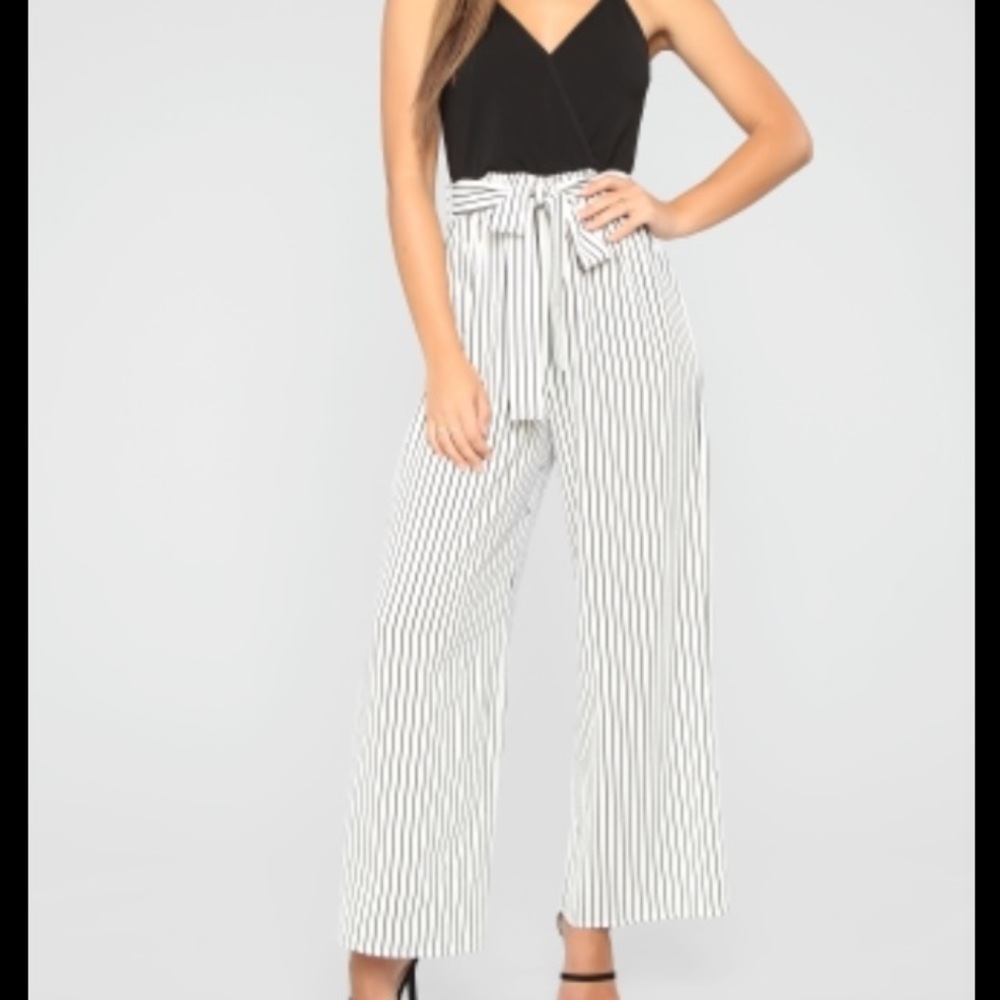 See The Sights Stripe Jumpsuit